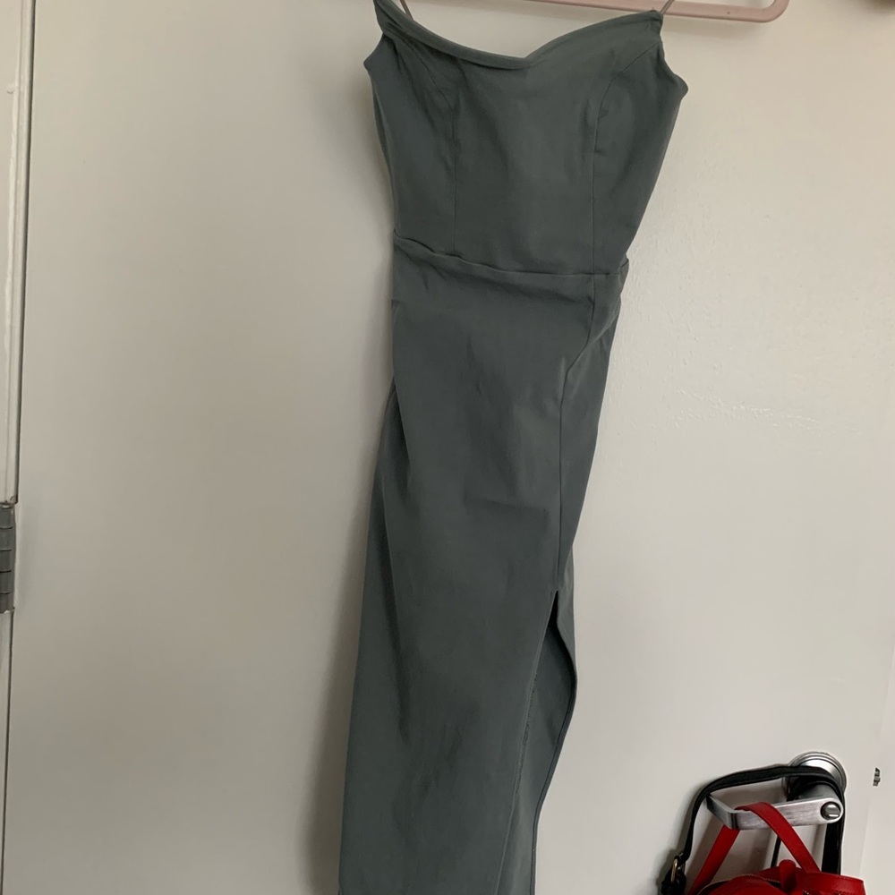 Semi formal midi slip dress